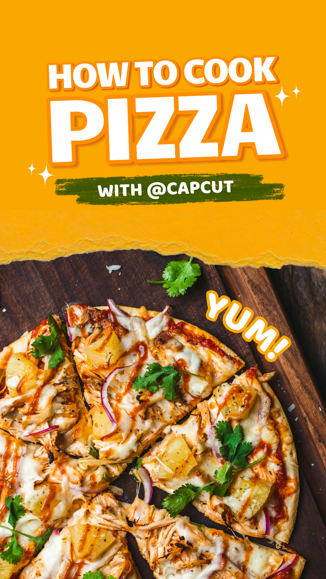 TikTok Thumbnail - Essen - Wie man Pizza kocht