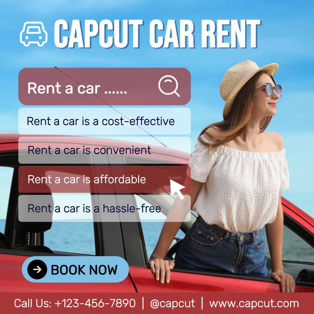 Cars - Instagram Post Rent Car Search Bar Poster