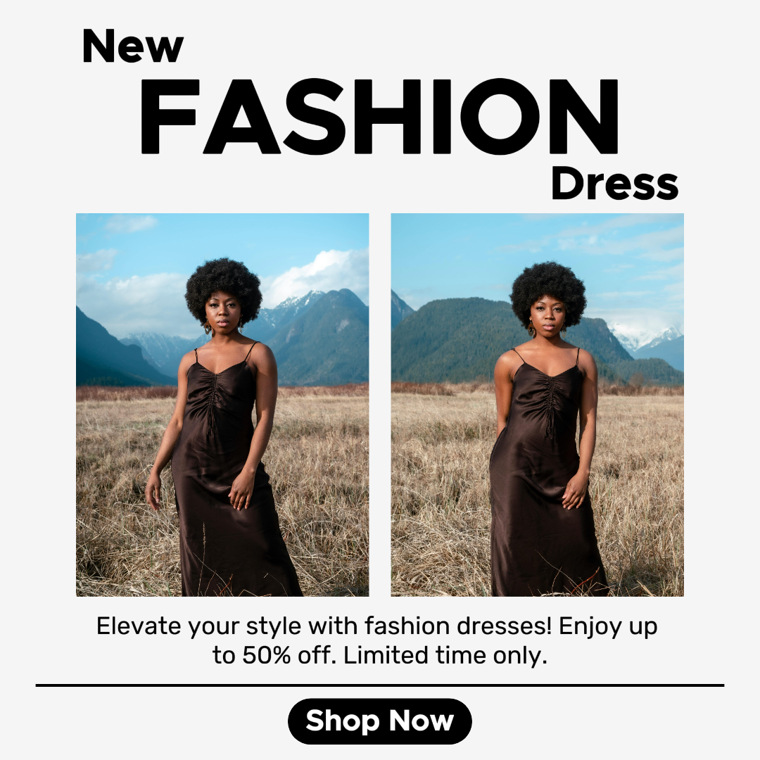 Vestuário Marketing Poster Moda Vestido IG post