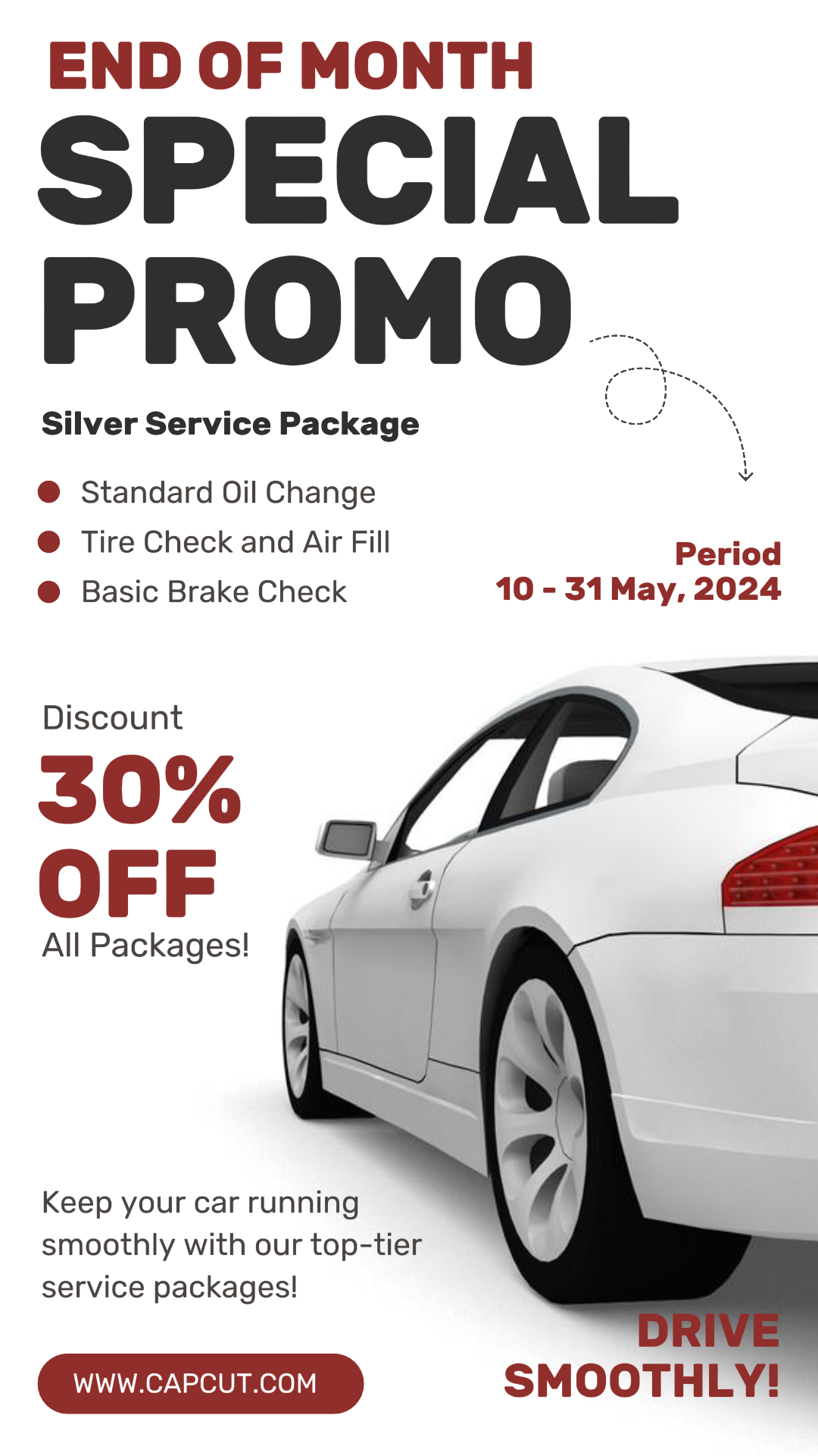 Poster Pemasaran Mobil Promosi Layanan Mobil Kisah Instagram