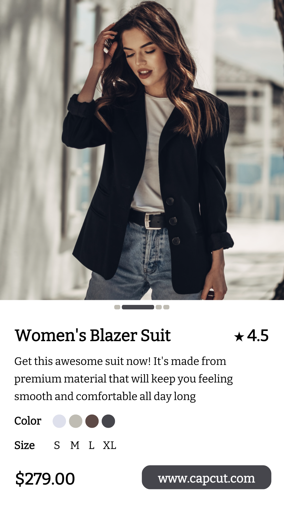 Mode Damen Blazer Anzug Instagram Story