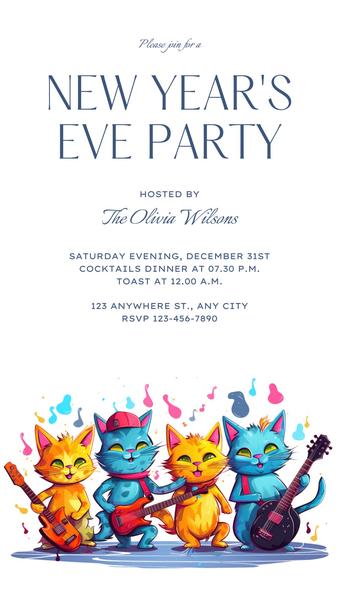 New Year's Party Invitaion Instagram Story