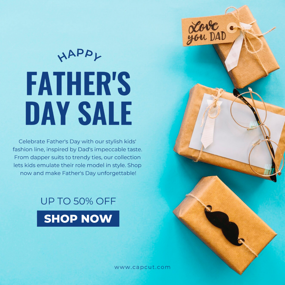Father's Day Sale Special Offer Instagram Post Creative Design