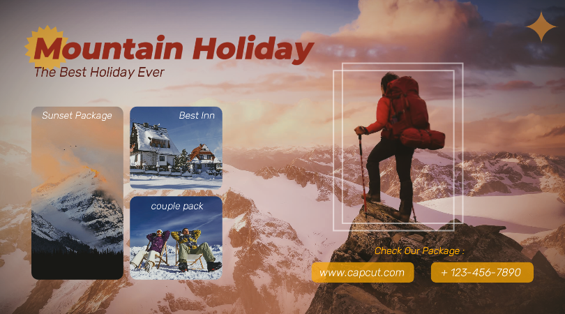 Anuncios de Facebook Marketing Iklan Vacaciones en la montaña de Facebook