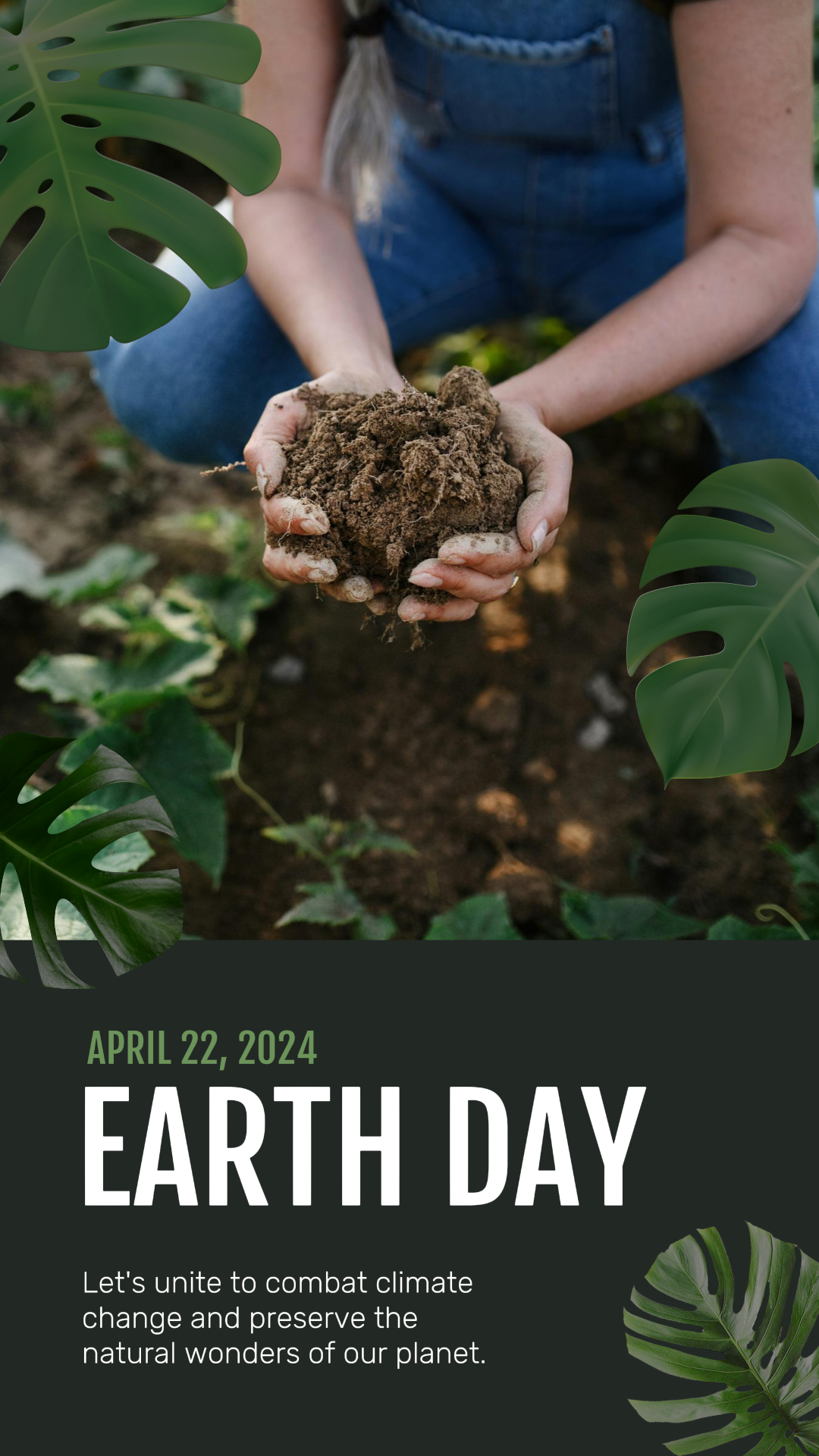 World Earth Day - Creative Poster Daily Greeting Tiktok Illustration and Clean Style