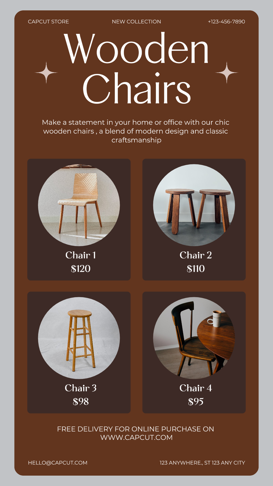 Exibição de produtos de móveis Instagram Story