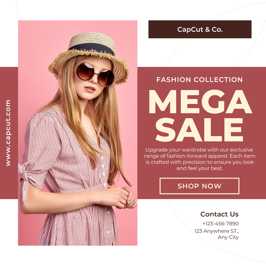 Clothing and Shoes Marketing Poster Instagram Post