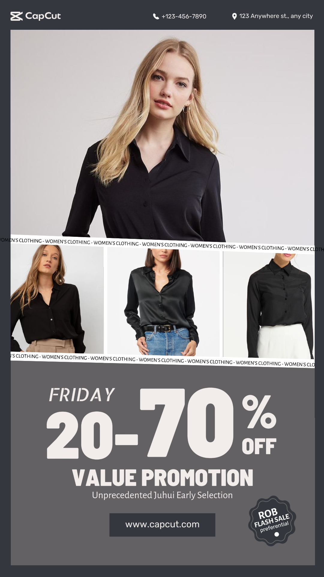 Instagram story shirt clothing promotion