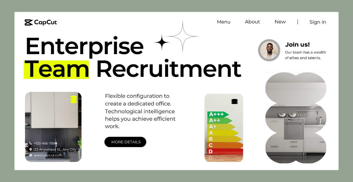 Business Team Recruitment Details Minimalist