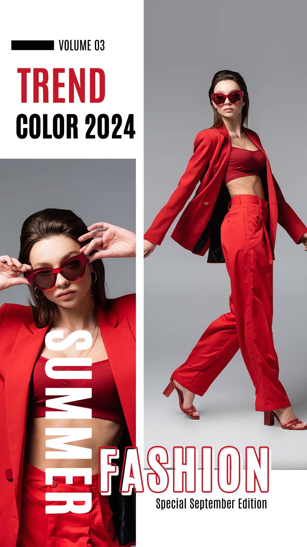 Clothing Summer Fashion Magazine Cover Instagram Story White Red