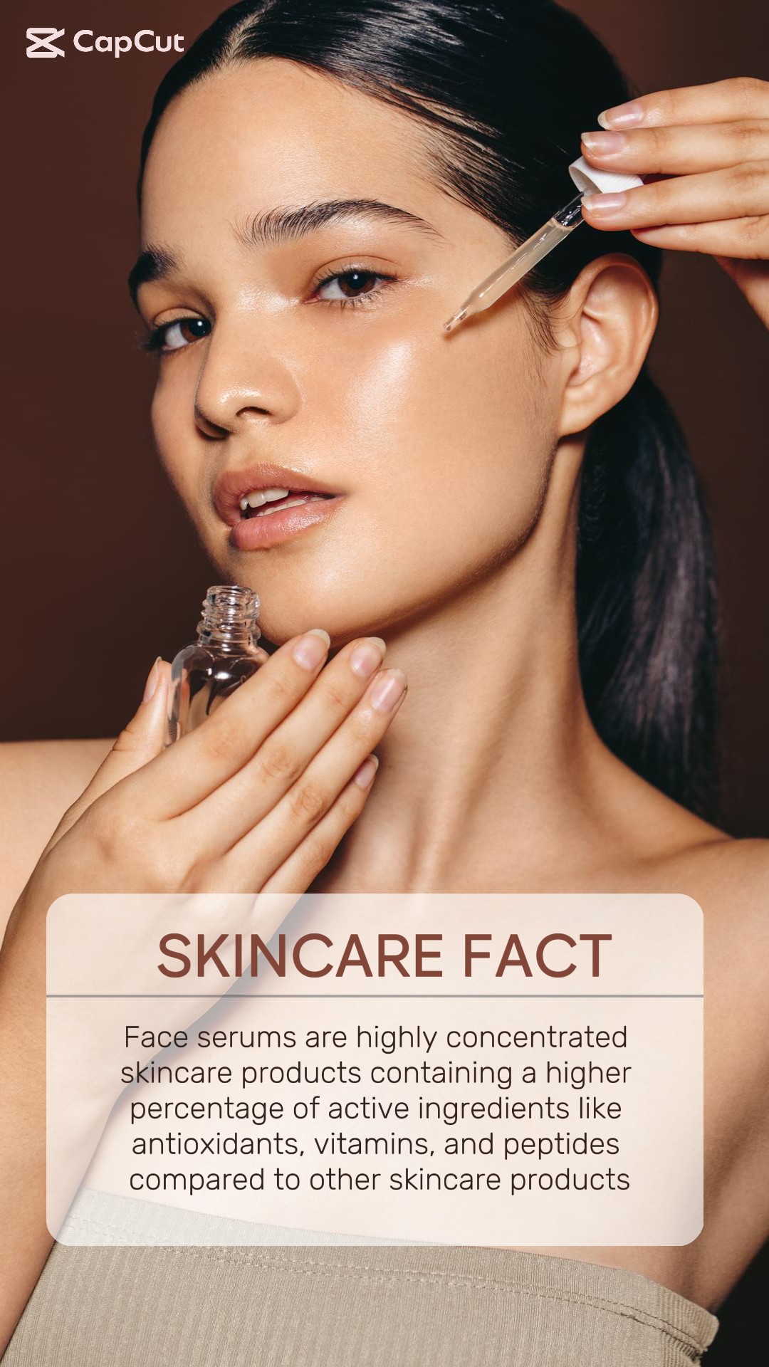 Affichage de l'effet du sérum pour le visage Beauty & Personal Care 