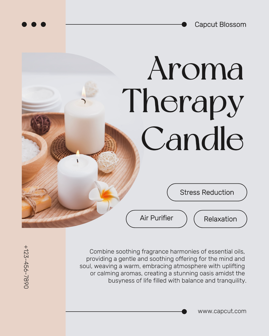 Minimalistische Schönheit Aromatherapie Kerze Instagram