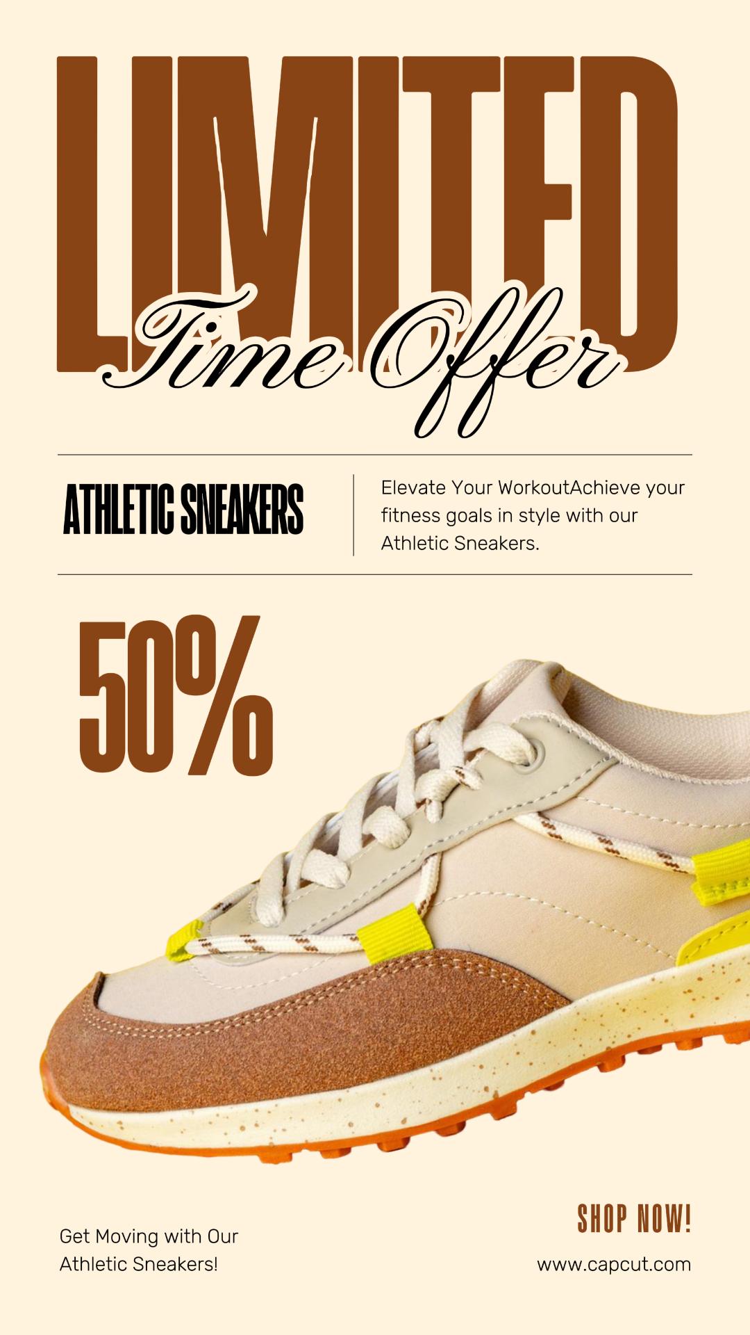 Pôster de Marketing de Roupas e Calçados