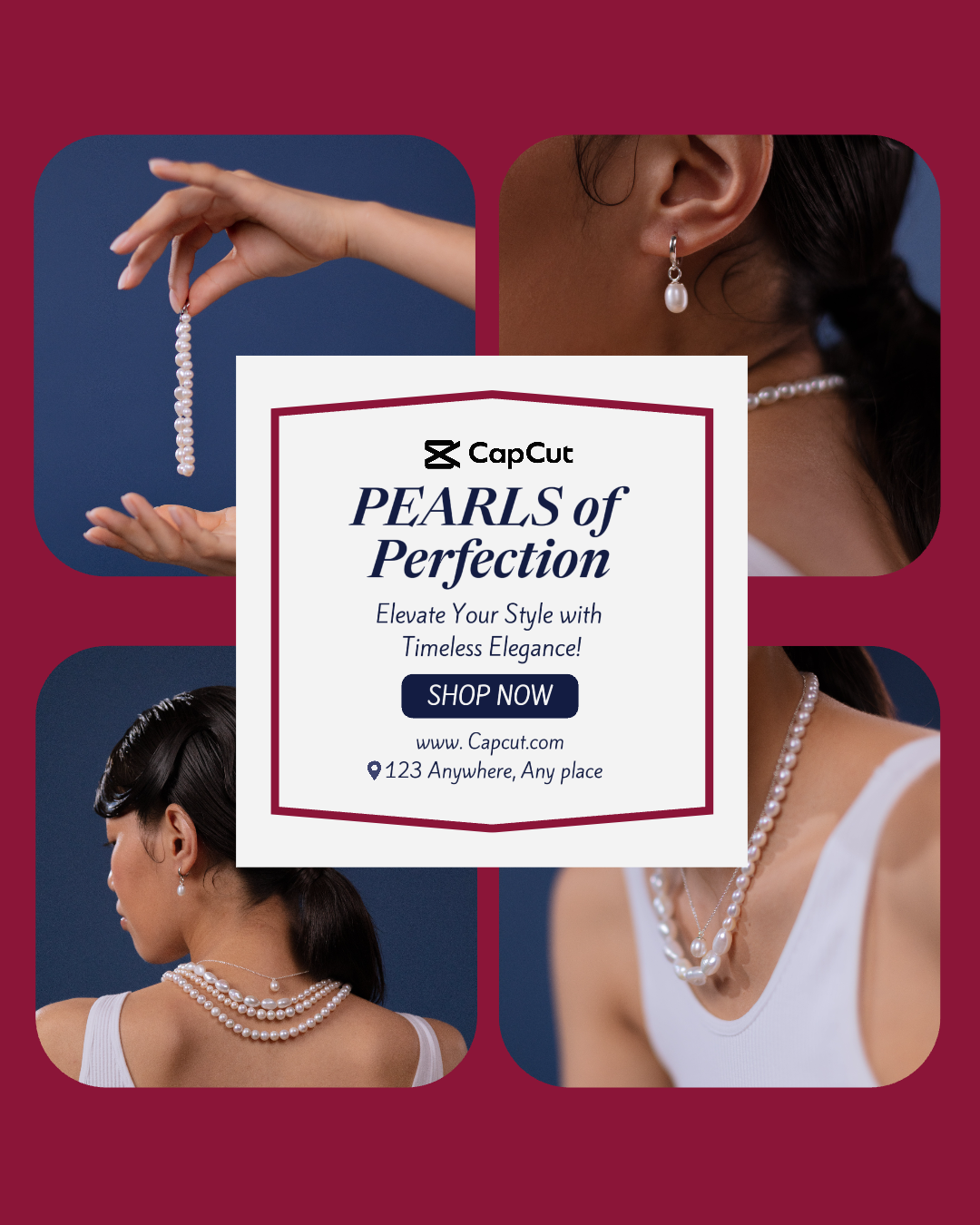 Modeindustrie - Schmuck - IG Portrait - Jetzt kaufen Rot und Blau