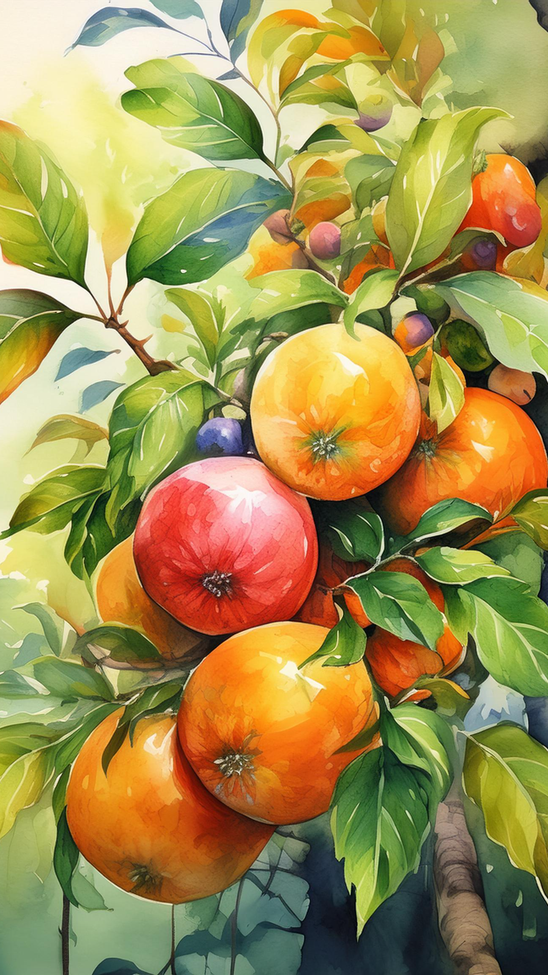 Wallpaper creative poster fruit