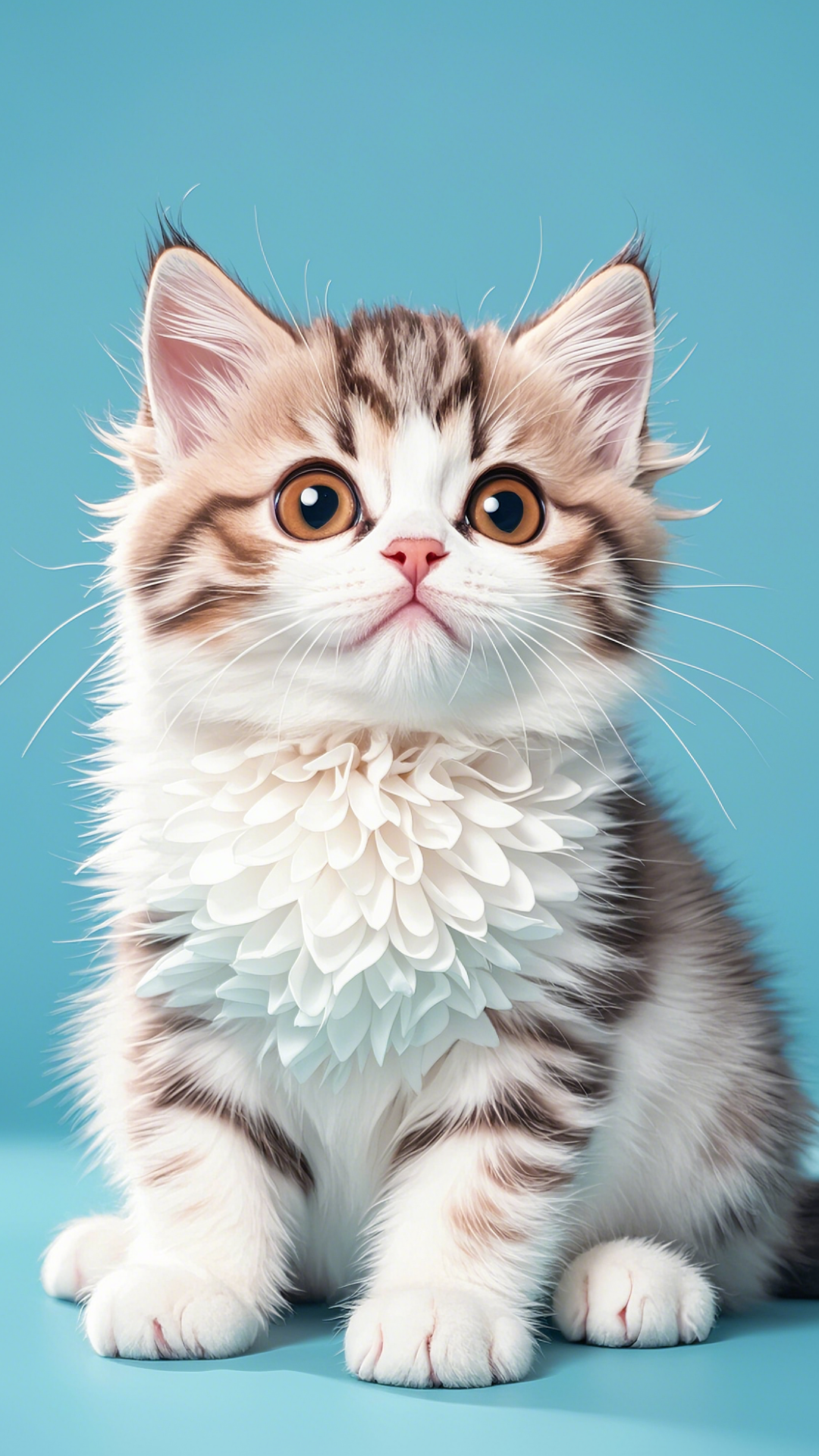 Ilustrasi Poster Kreatif Wallpaper Kucing Lucu