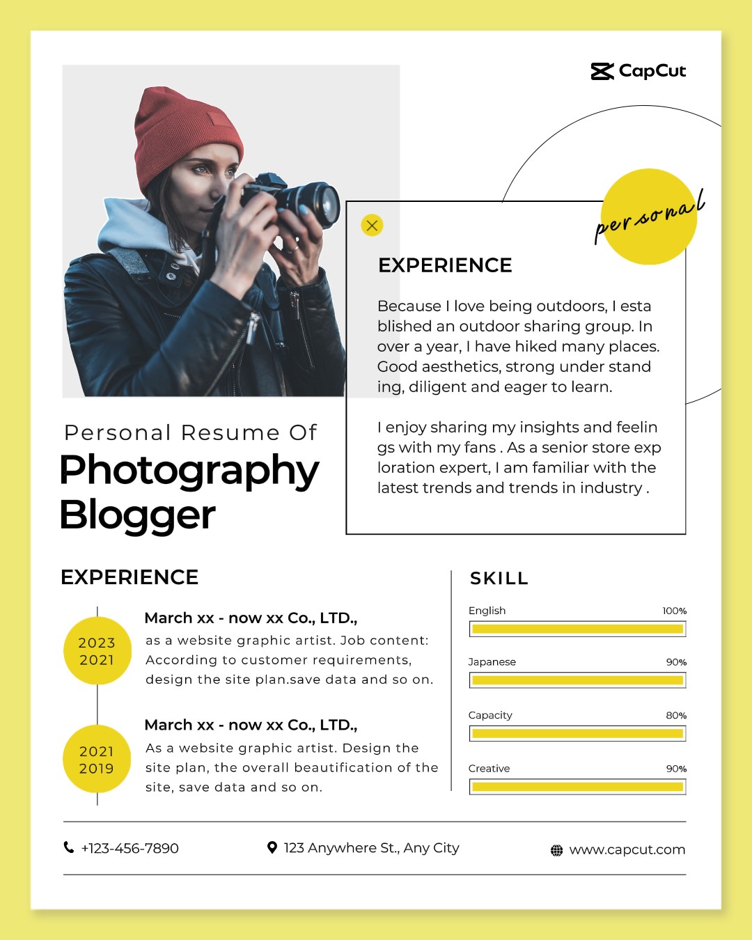 Blogger Fotografi Bisnis Show Minimalis