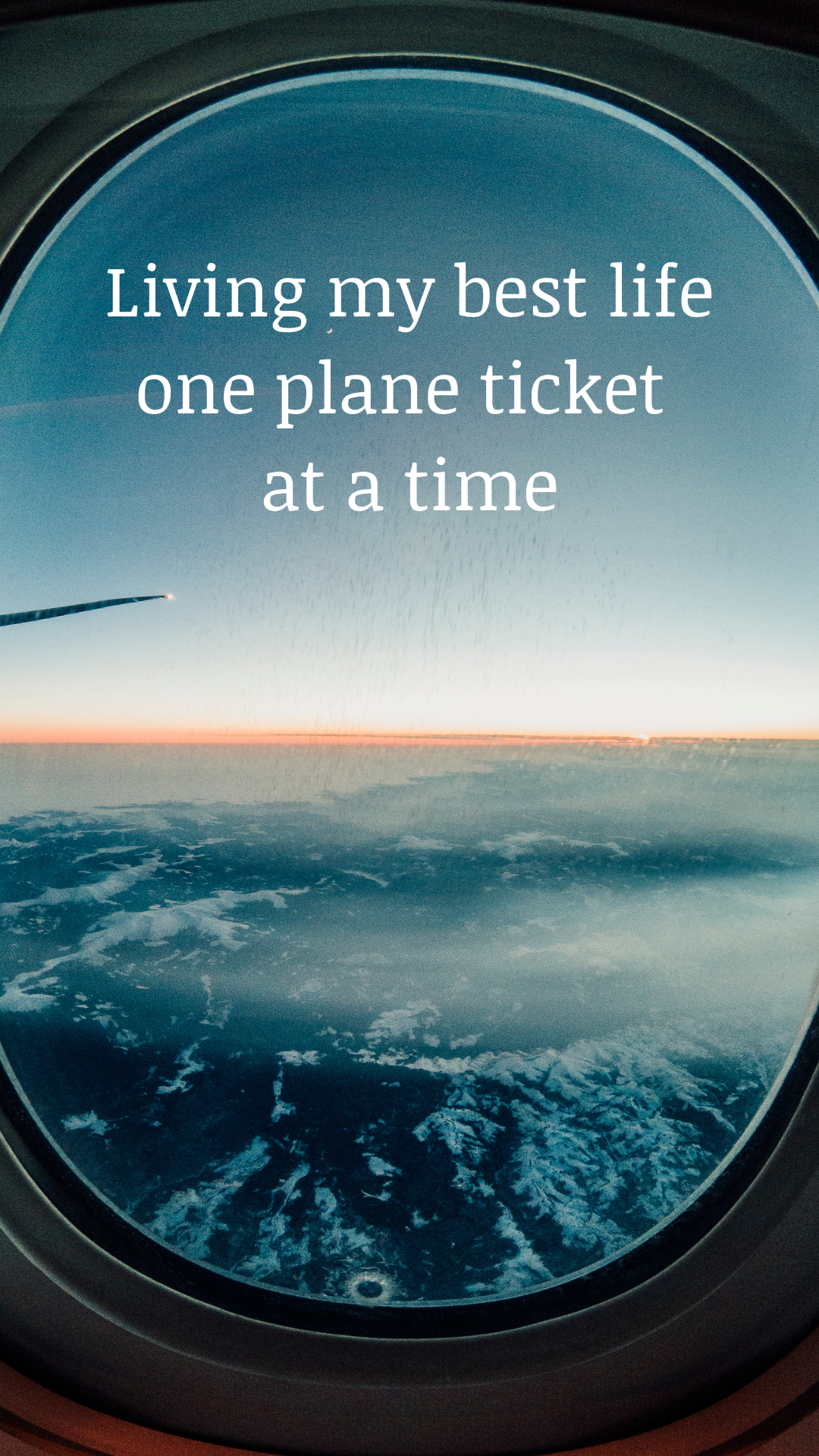 Affiche créative de voyage Histoire Instagram Vivre ma meilleure vie