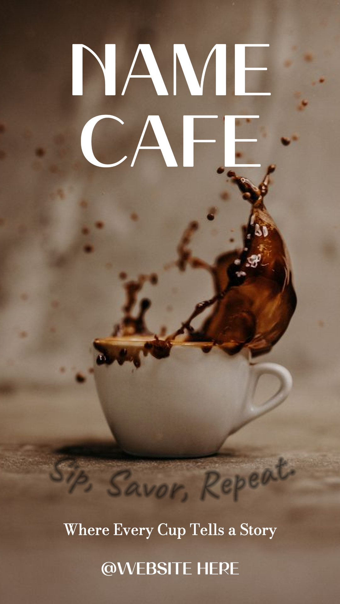 Poster Poster Sampul Savor Cafe Intro