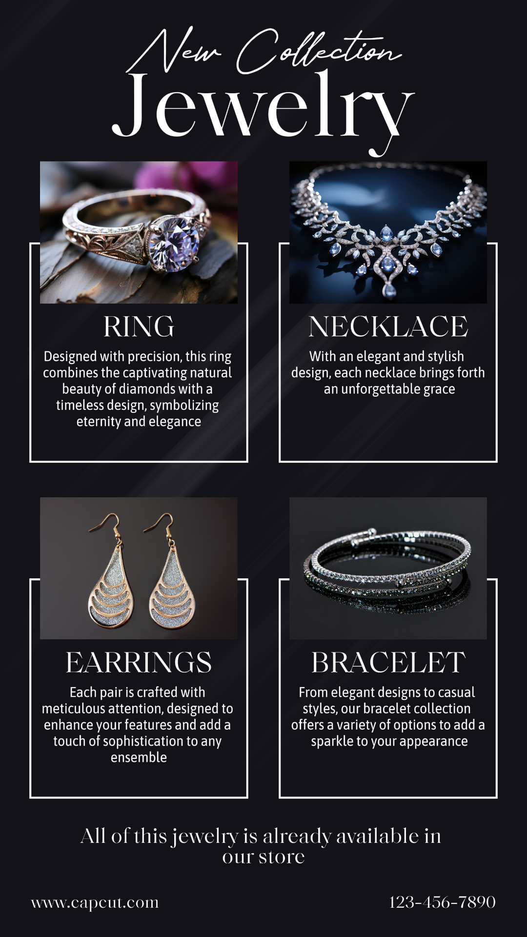 Nueva Colección Plantilla De Joyas Historia De Instagram