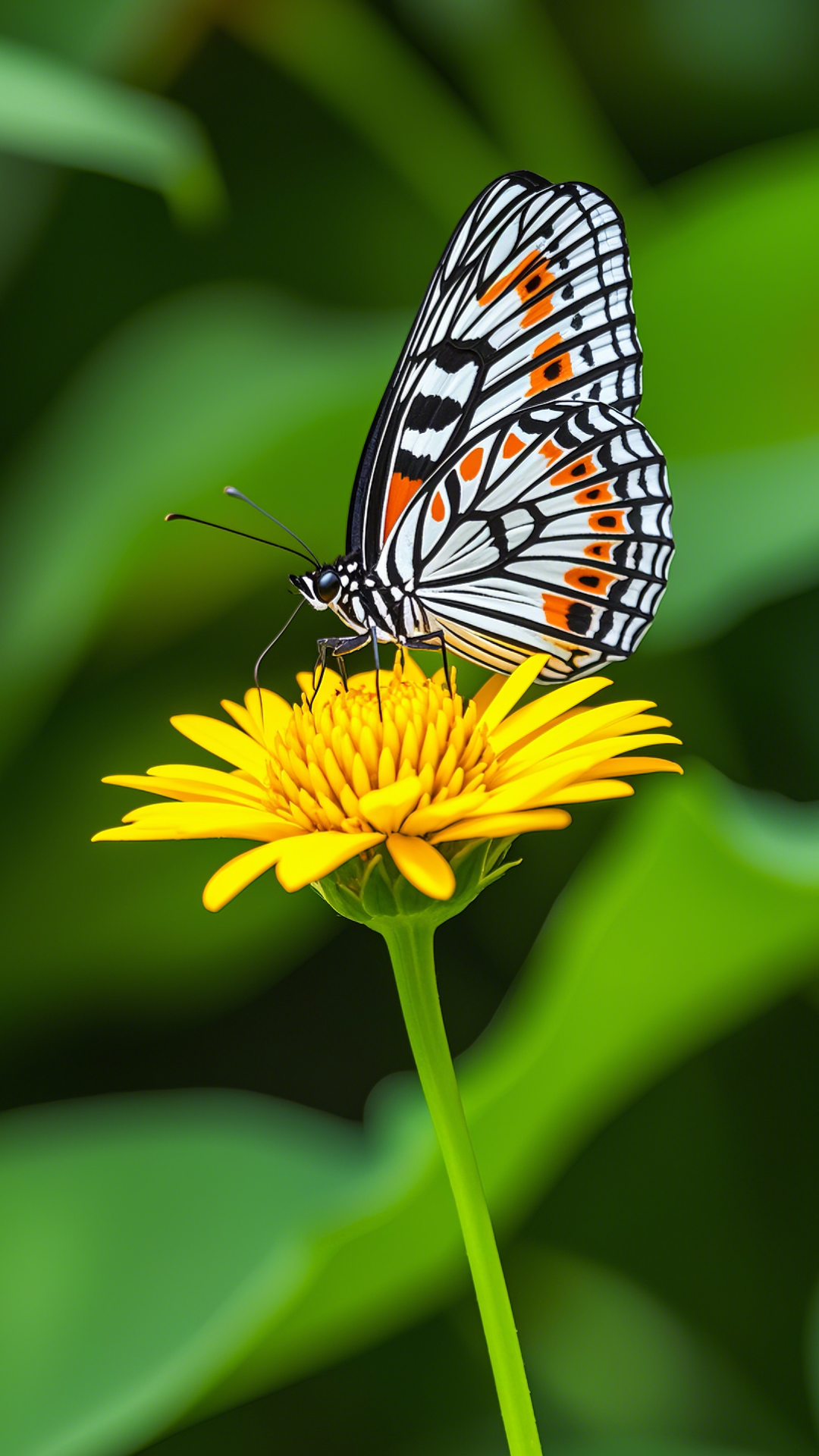 Wallpaper - Poster Kreatif Instagram Story Bunga dan kupu-kupu