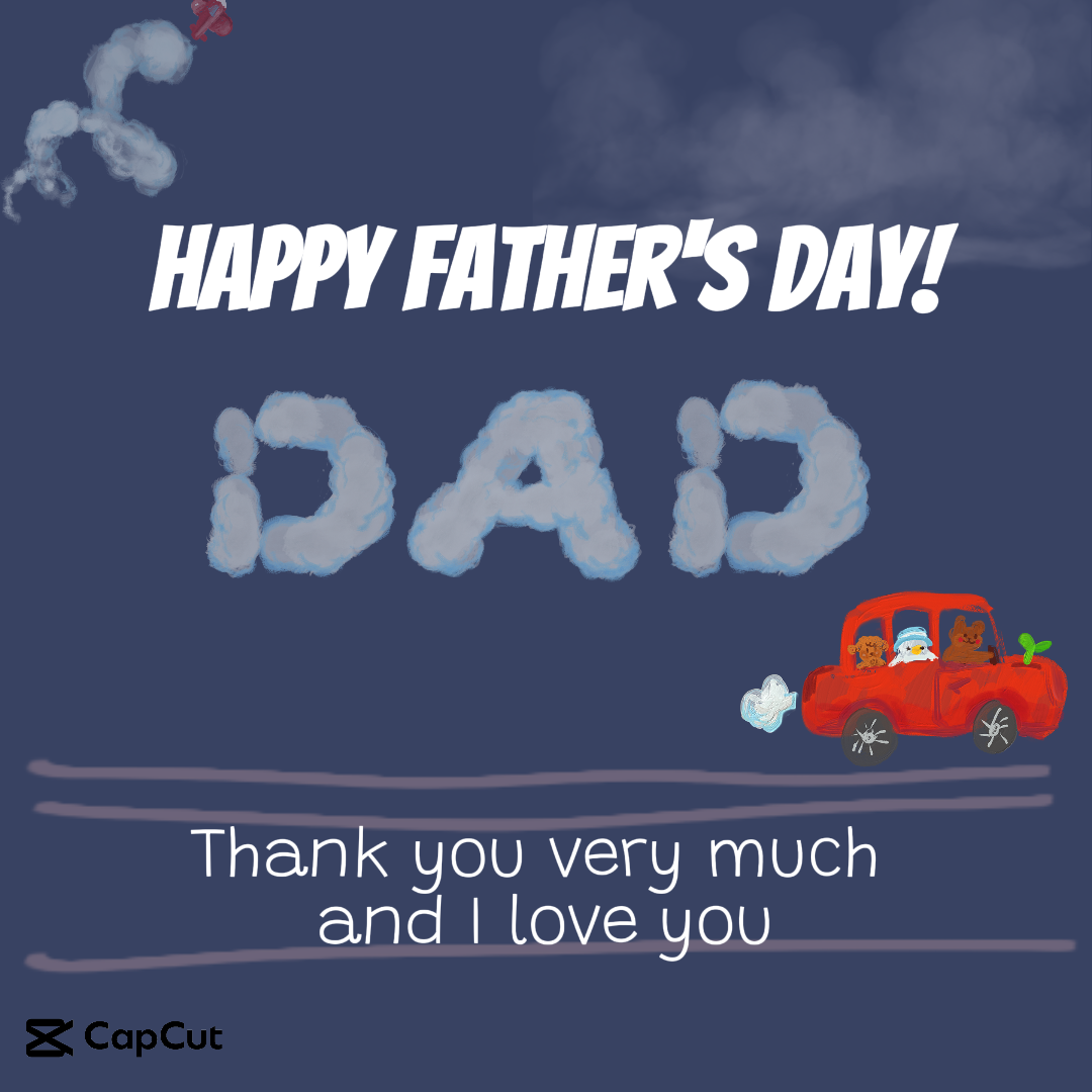 Father's Day -Creative poster Instagram post Happy Father's Day