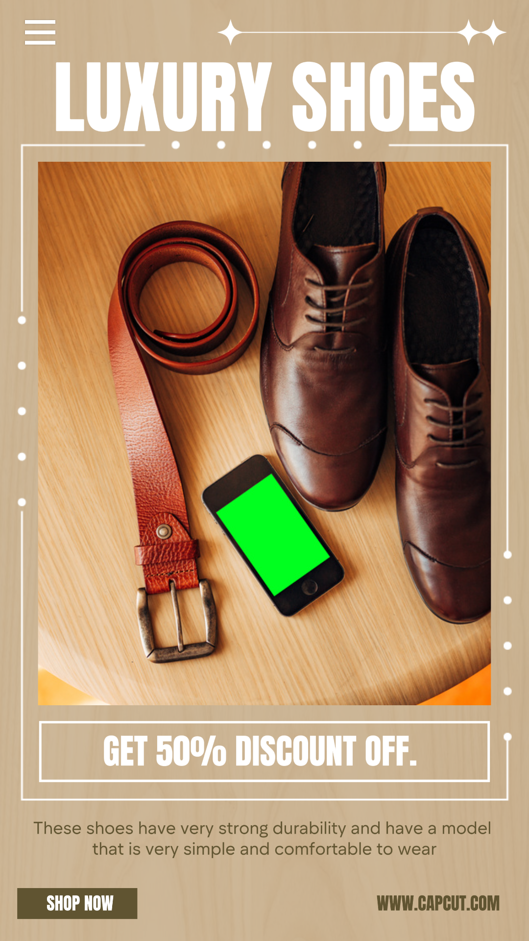 Luxury Shoes Promo Sale Story Instagram