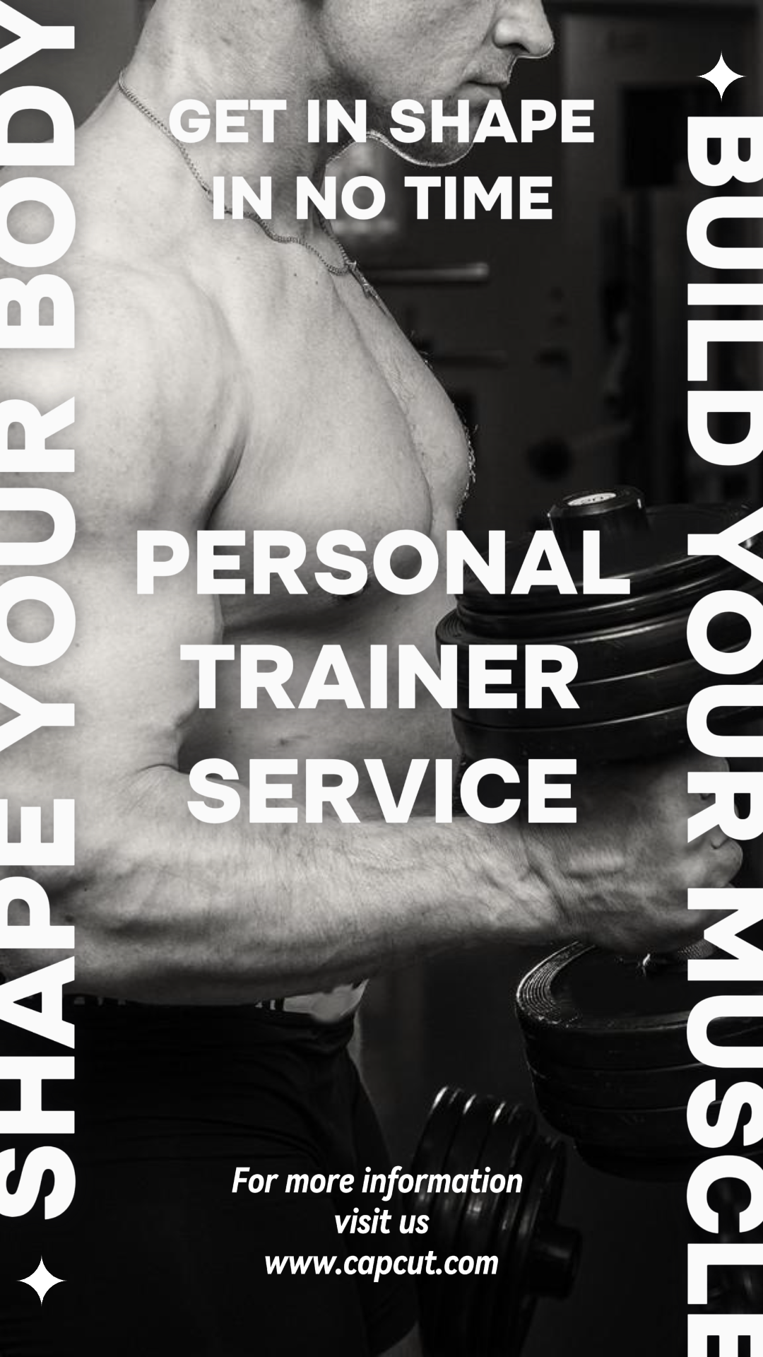 Workout and fitness Marketing Poster Instagram Story PERSONAL TRAINER