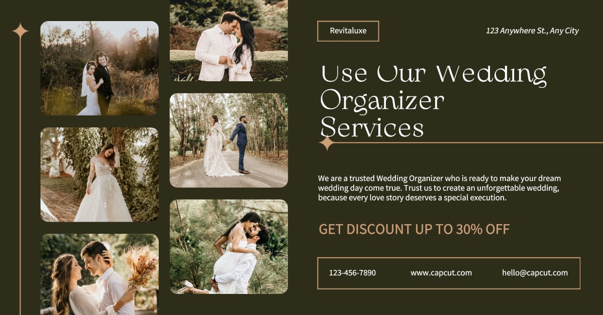 Promoción De Organizador De Bodas Anuncio De Aplicación De Facebook