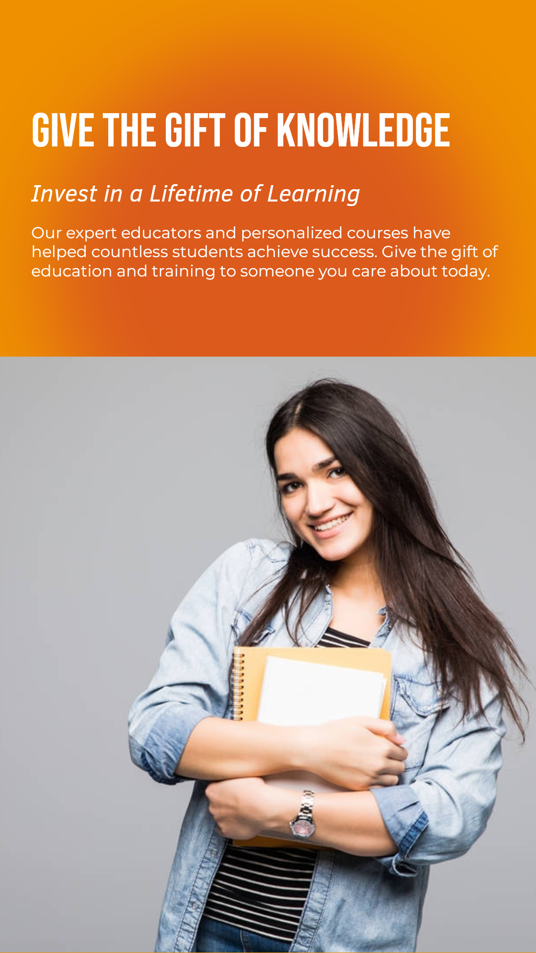 Regalo de educación y formación