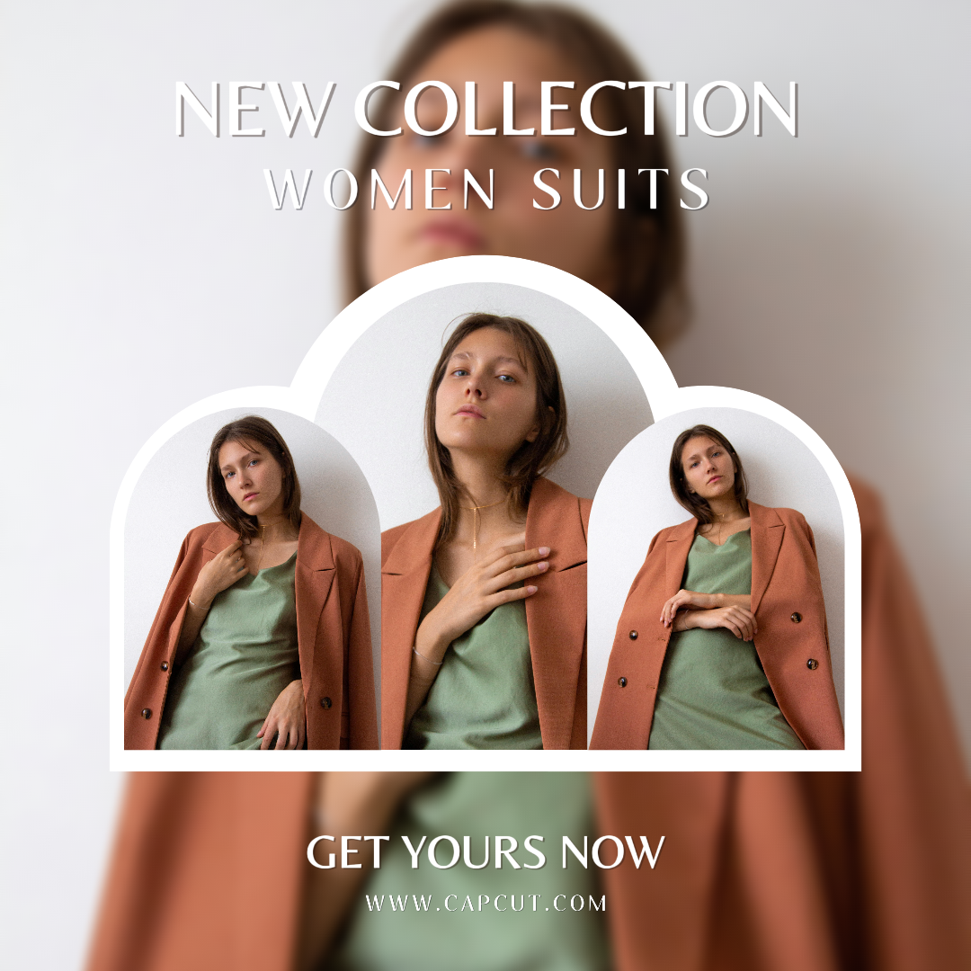 Clothing and shoes marketing poster instagram post white