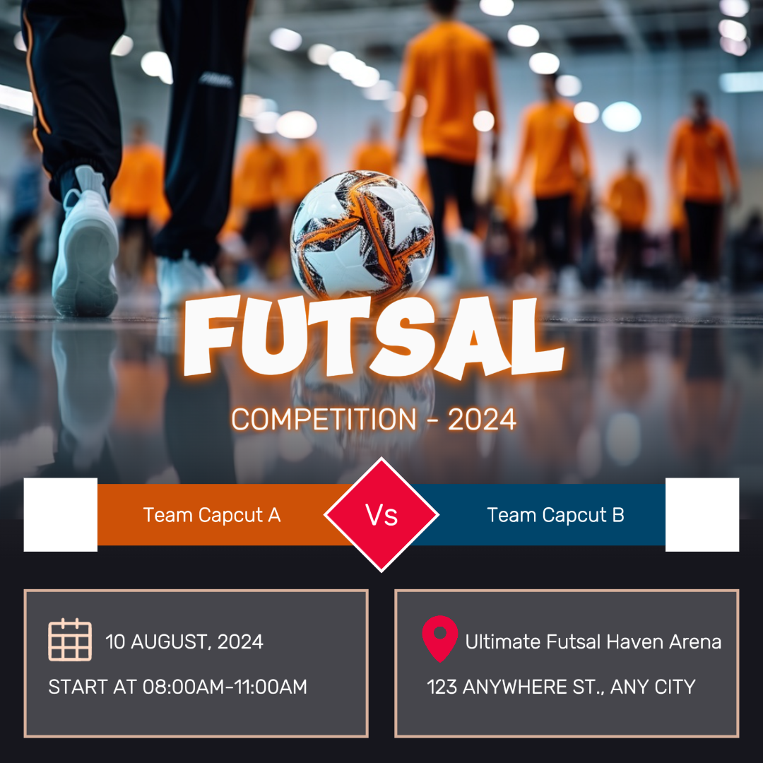 Entertainment Creative Poster Futsal Competition