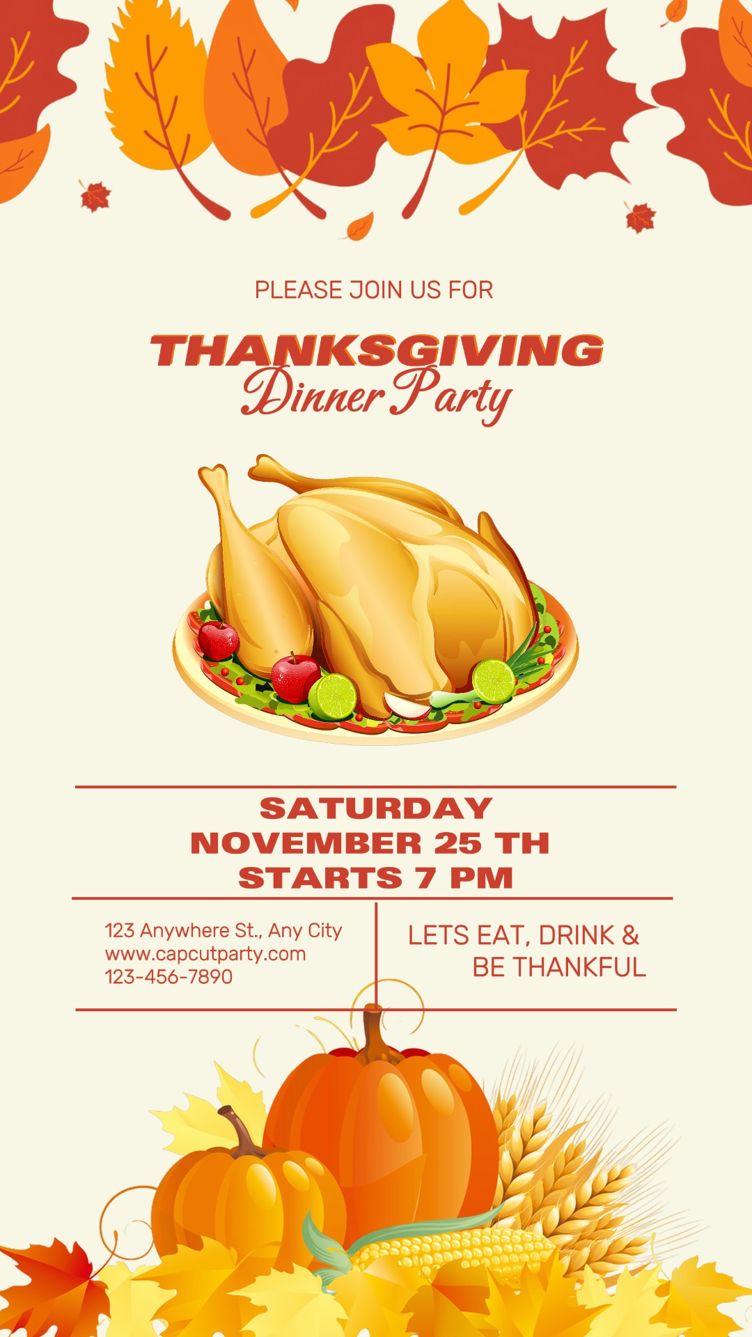 JANTAR DE AÇÃO DE GRAÇAS HISTÓRIA DO INSTAGRAM