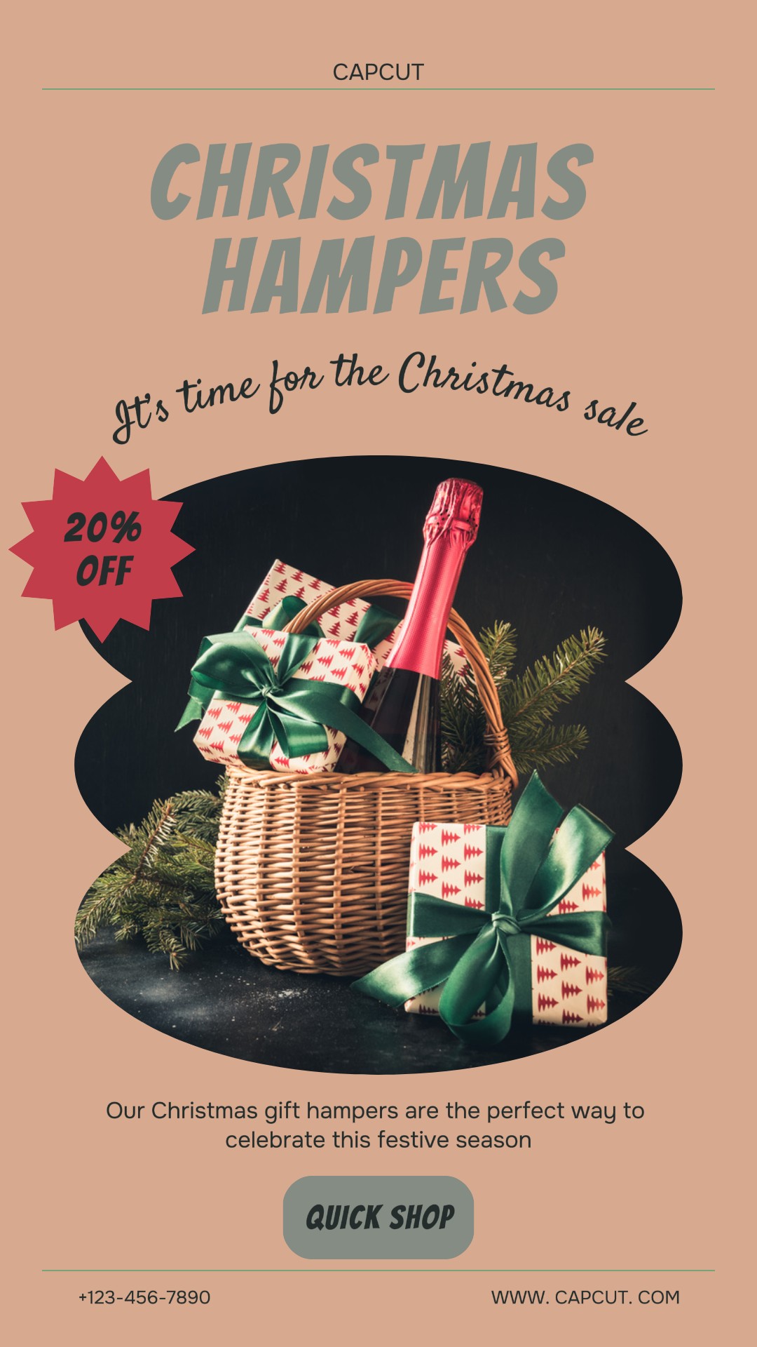 Christmas Hampers Verkaufsaktion Instagram Story