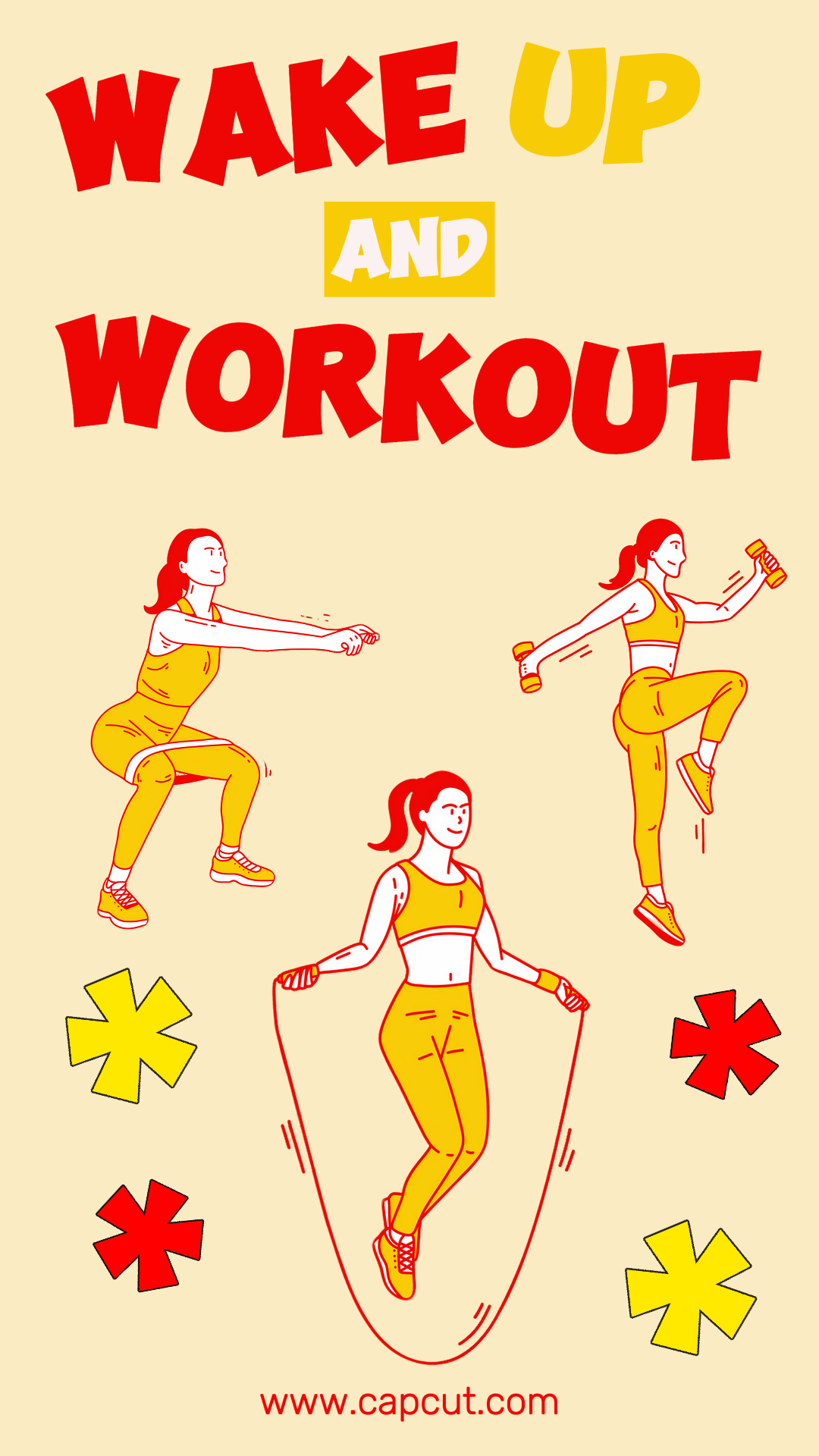 Entraînement et fitness affiche créative entraînement citations motivation histoire instagram dessin animé mignon simple