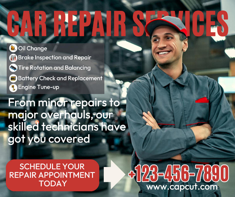 Cars  - Marketing Poster cars service facebook post