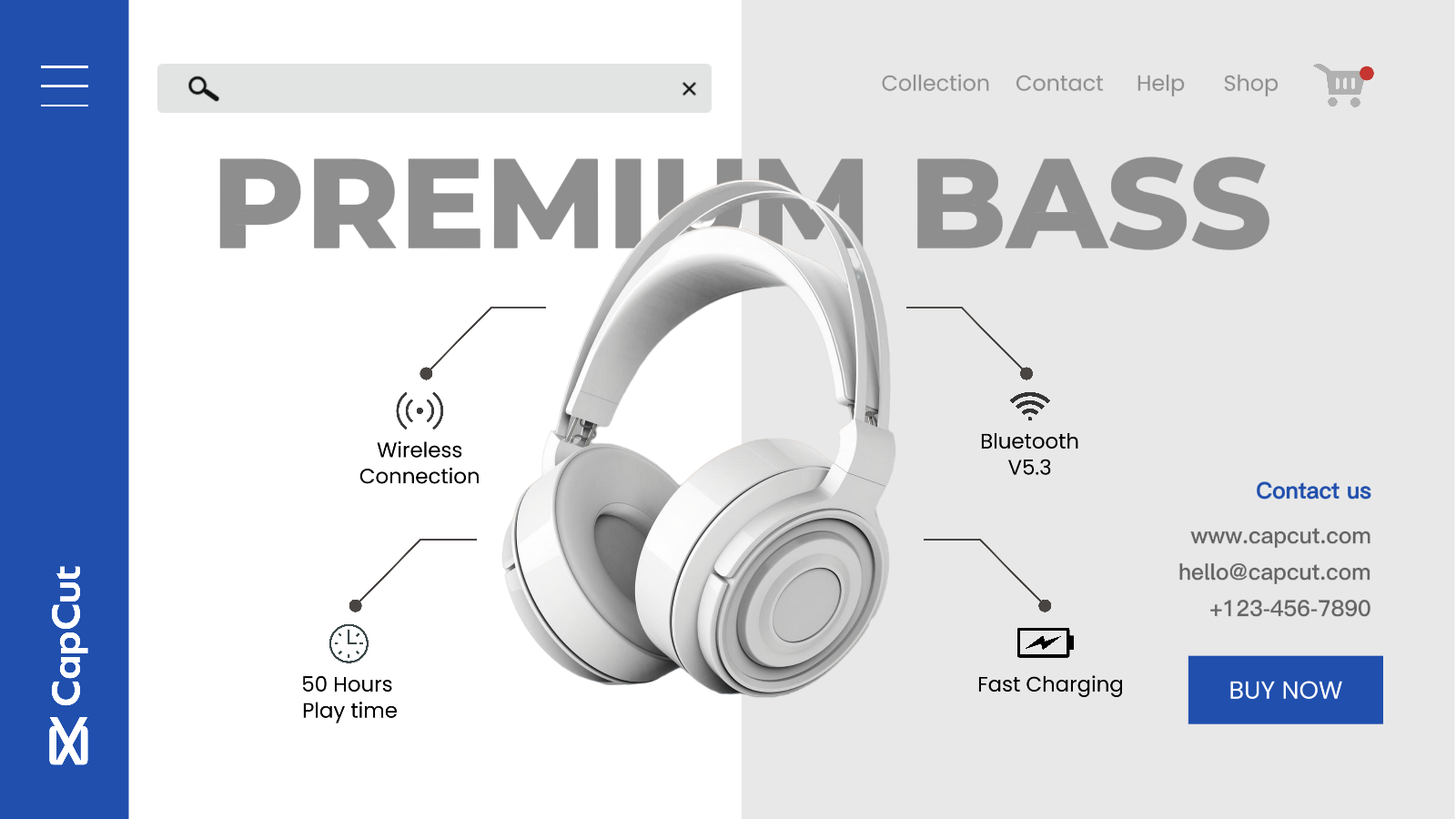 Headphone Premium Bass Twitter Post