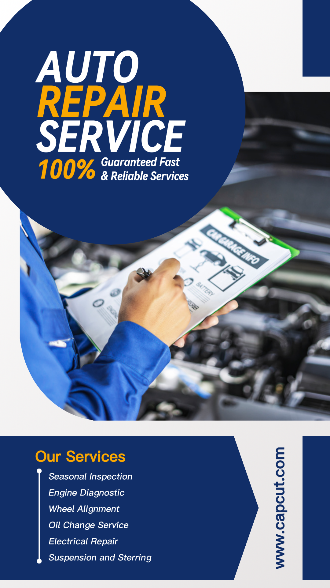 Cars Marketing Poster Car Service Instagram Story