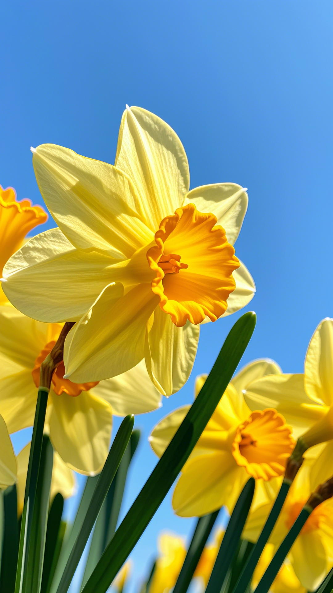 Wallpaper - Creative Poster - Yellow Daffodil Flowers