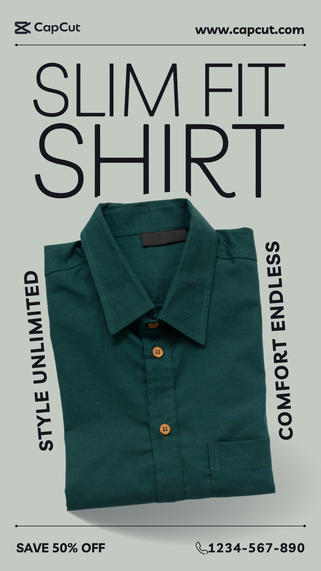 Promoción De Carteles De Marketing De Ropa Camisa Ajustada Historia De Instagram