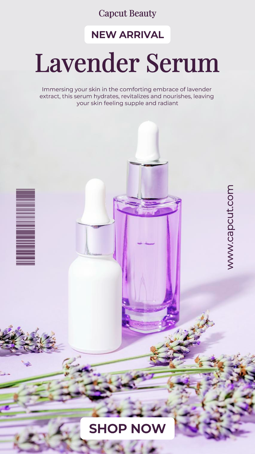 Beauty Marketing Lavendel Serum Lila Thema