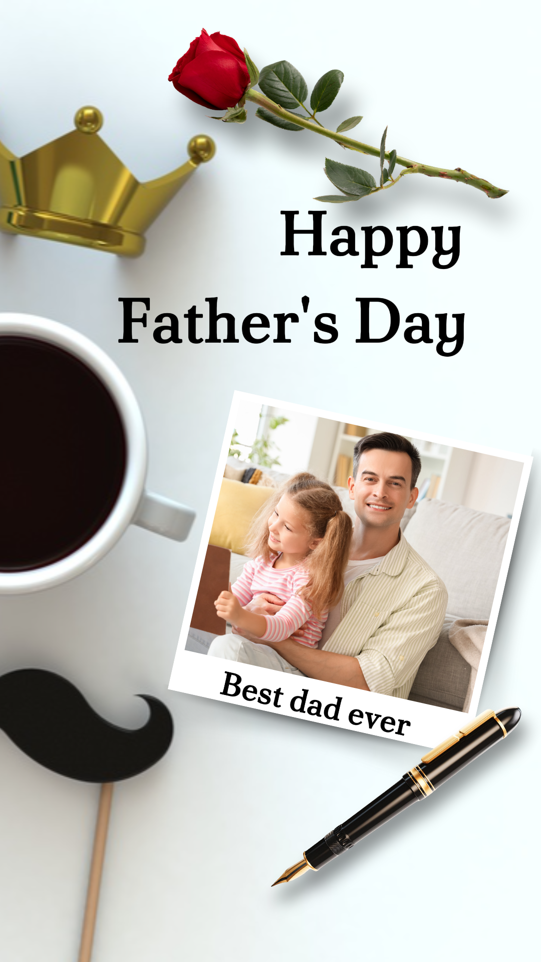 Kreatives Poster zum Vatertag TikTok