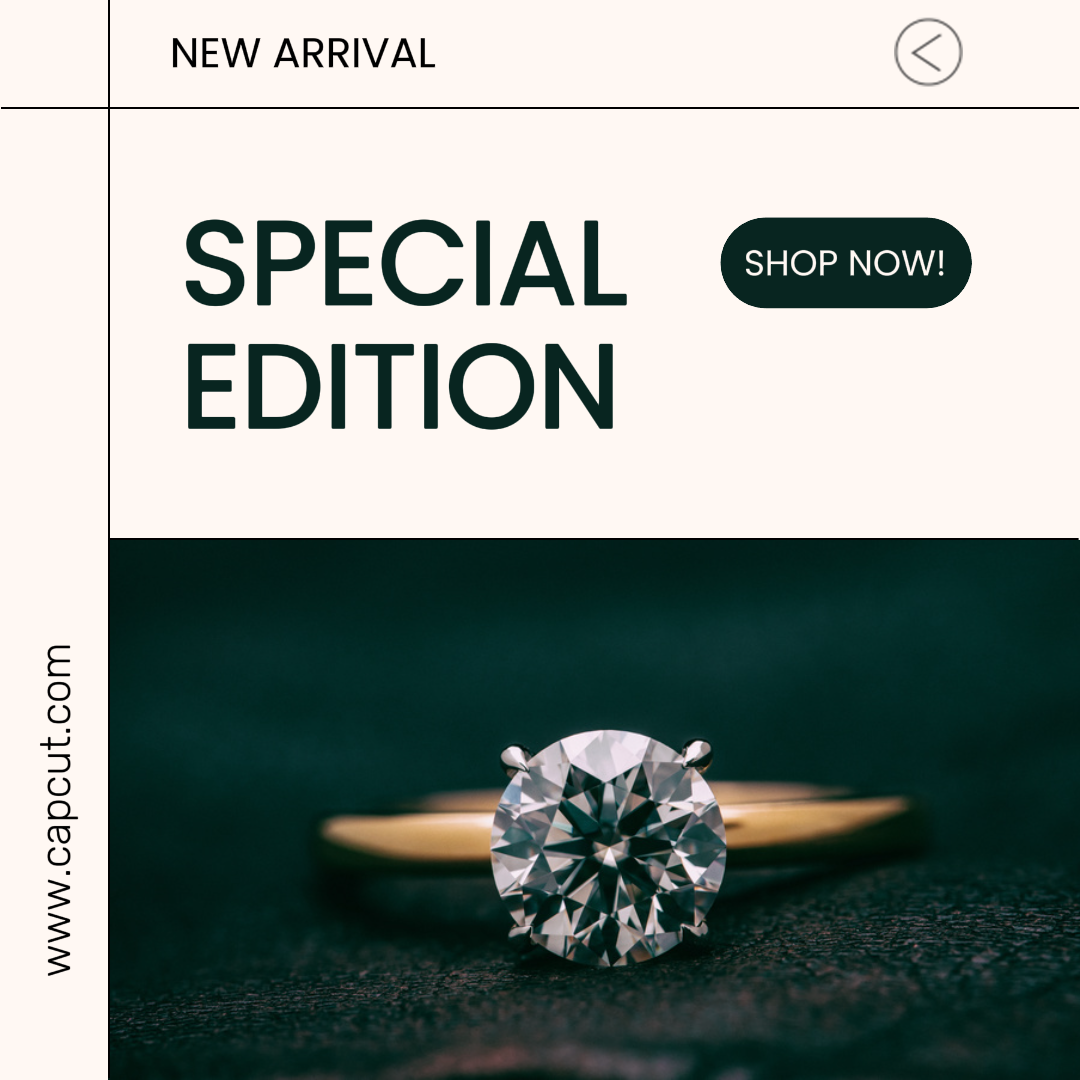 Joyas y accesorios Cartel de marketing Promoción de joyas Publicación de Instagram minimalista