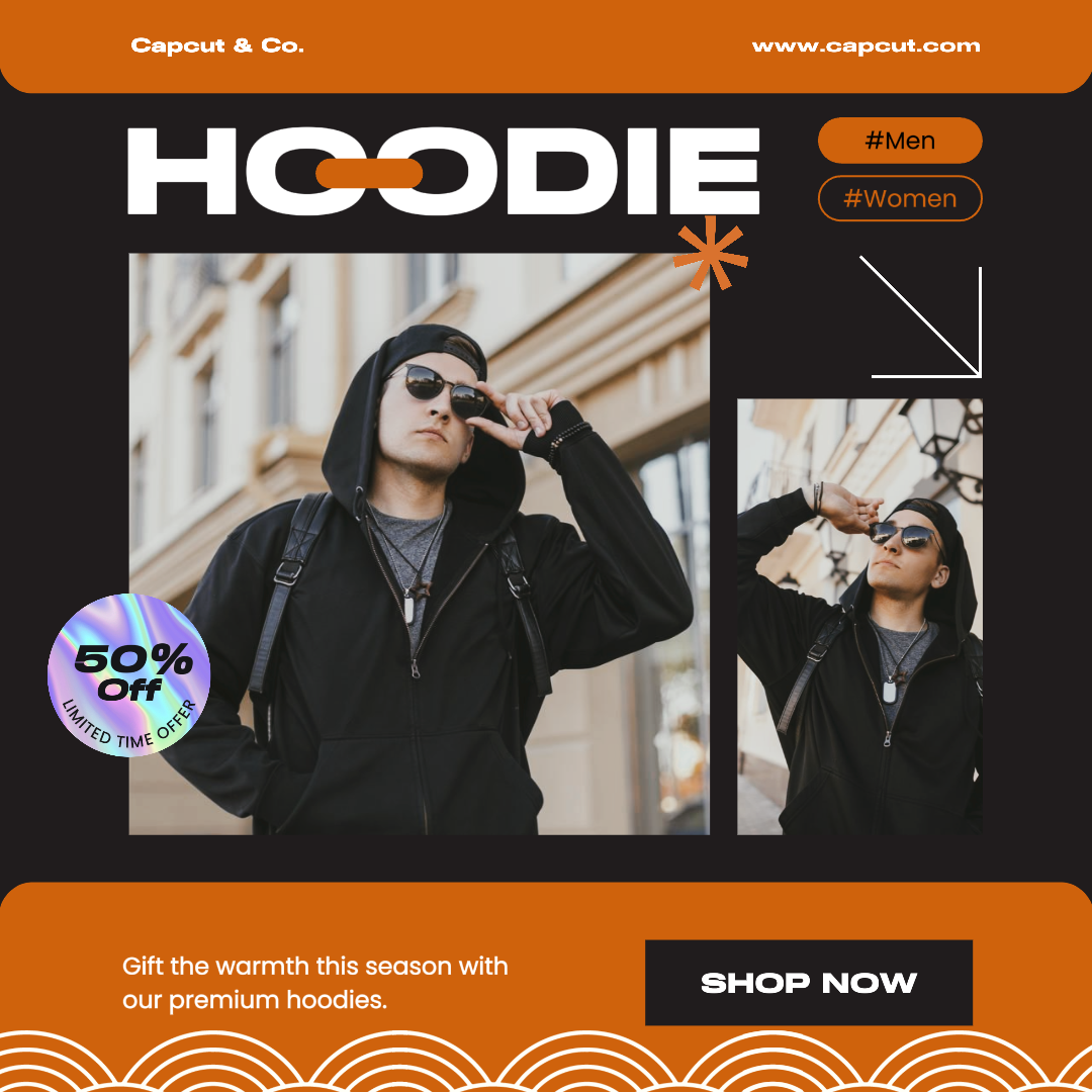 Hoodie Promotion Clothing Instagram Post Minimalis