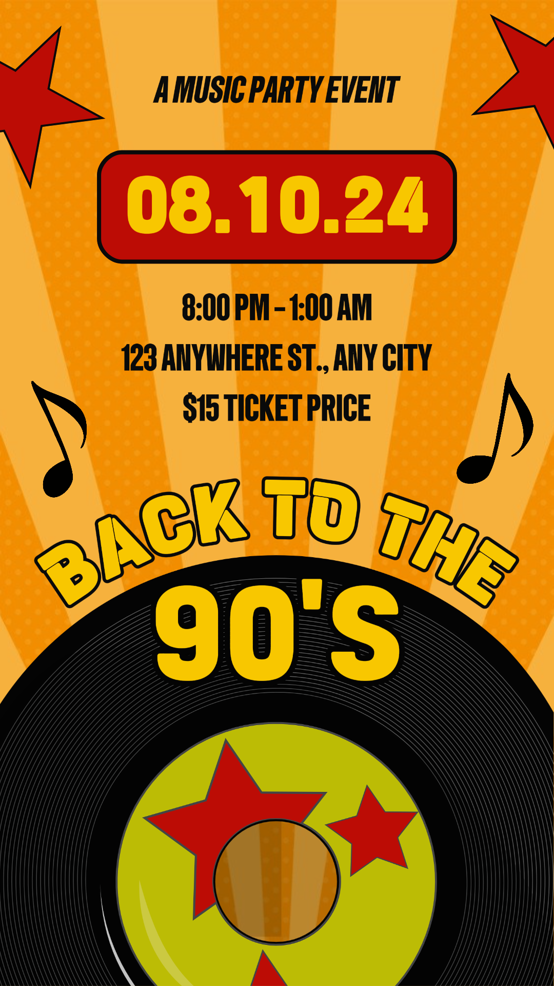 Hiburan Kembali ke Poster Retro Style 90-an