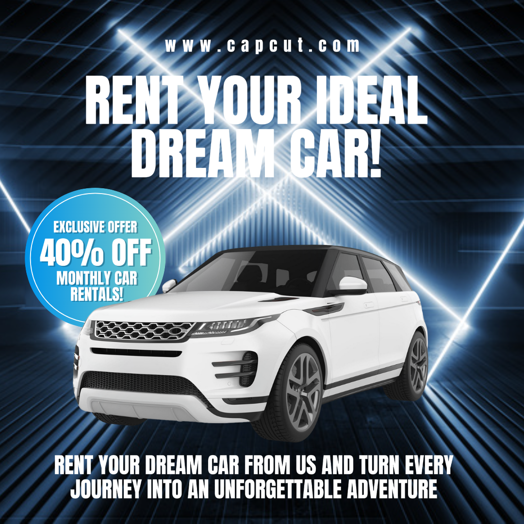 Autos Marketing Poster Promotion Autovermietung Instagram Post