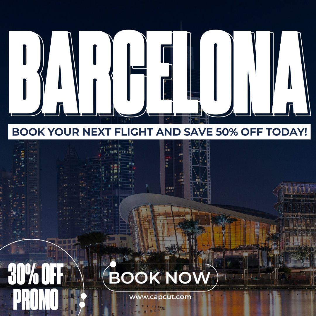 Pôster criativo de viagem Instagram Post Barcelona