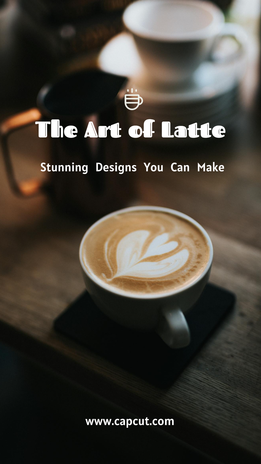 Vlog diário em miniatura do Tiktok, a arte de um café