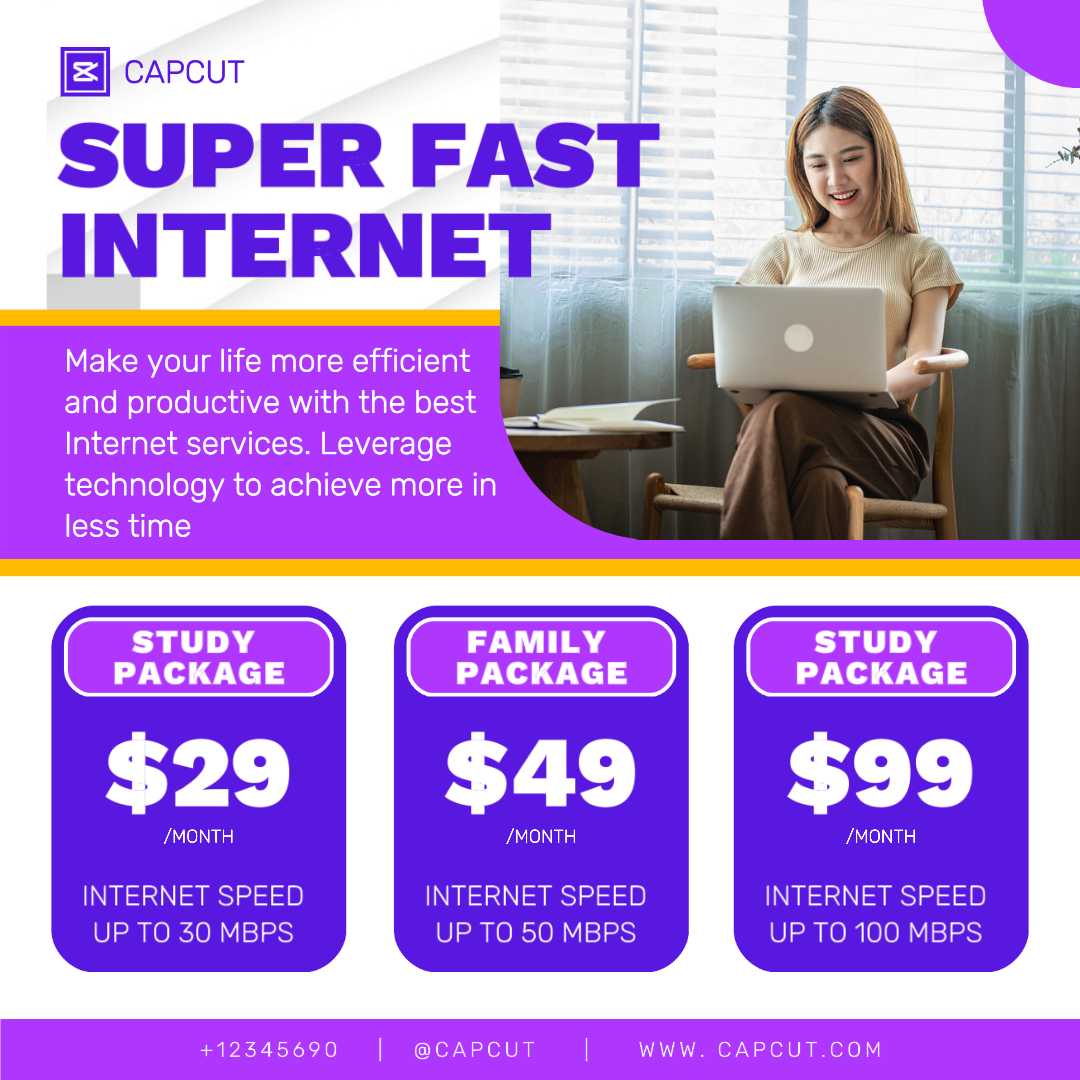 Promotion du fournisseur Internet Instagram Post