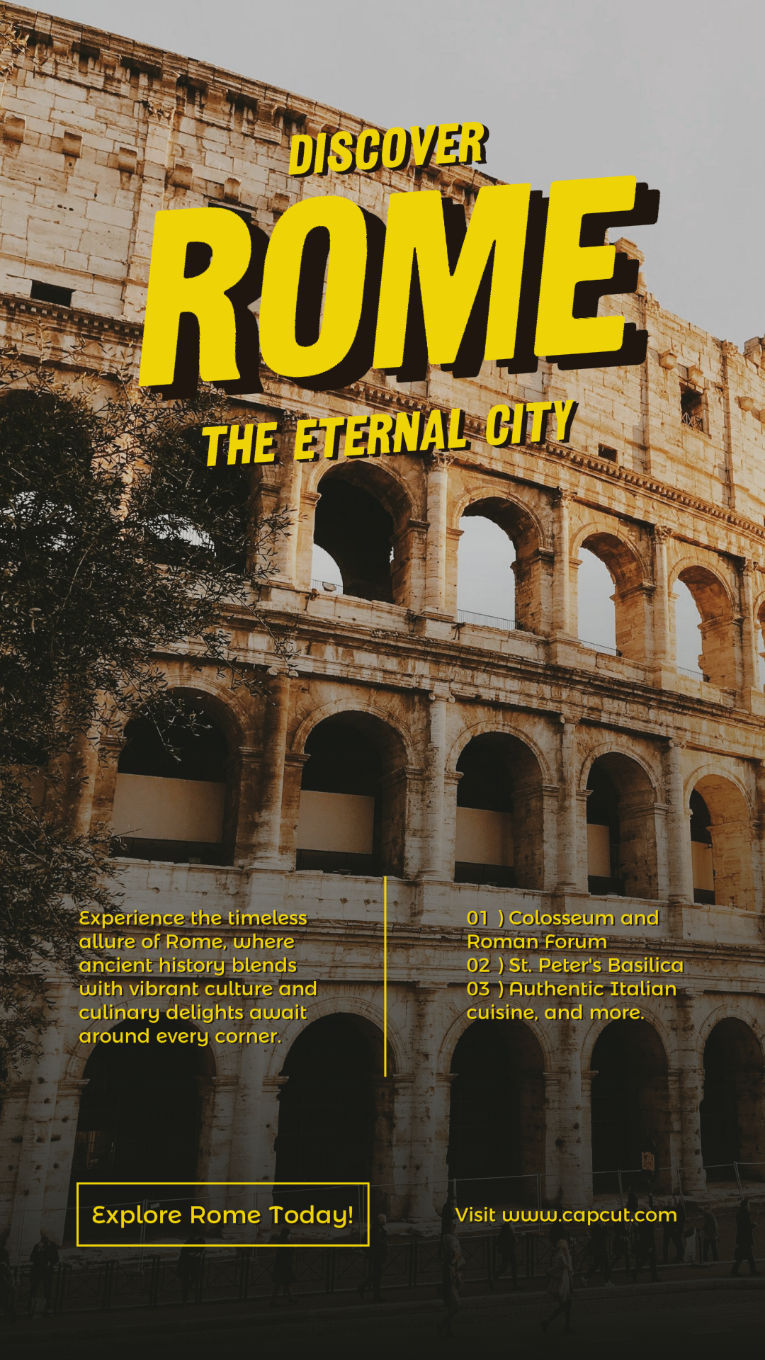 Travel Marketing Poster Instagram Rome